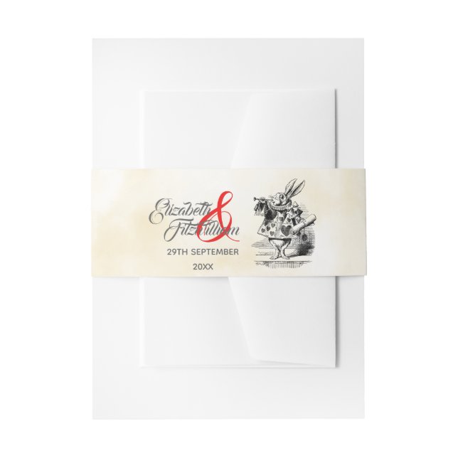 Bandeau De Faire-part Alice au pays des merveilles (Devant example)