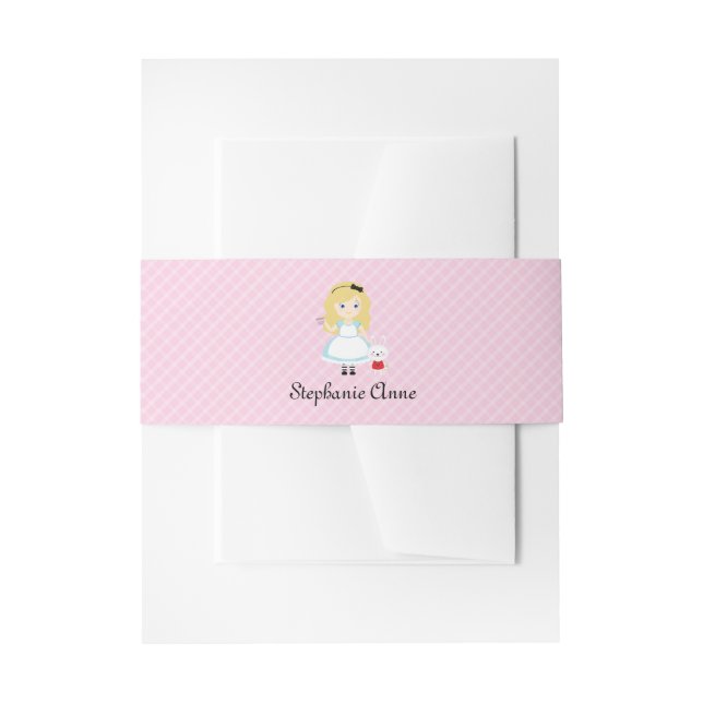 Bandeau De Faire-part Alice et son Tea Party (Devant example)