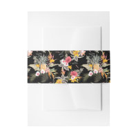 Ananas et fleurs tropicales