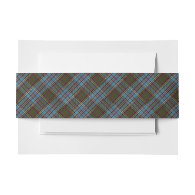Bandeau De Faire-part Anderson Clan Tartan Plaid Motif Scottish (Devant Example)