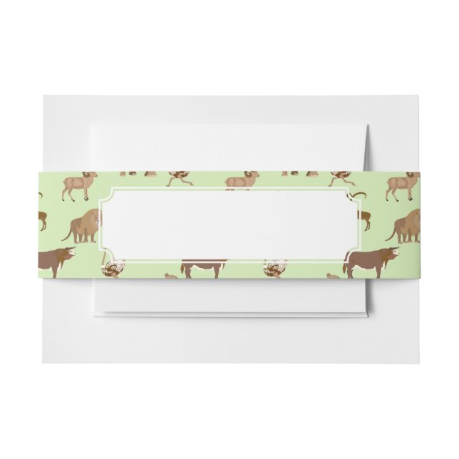 Bandeau De Faire-part Animaux sauvages (Devant Example)