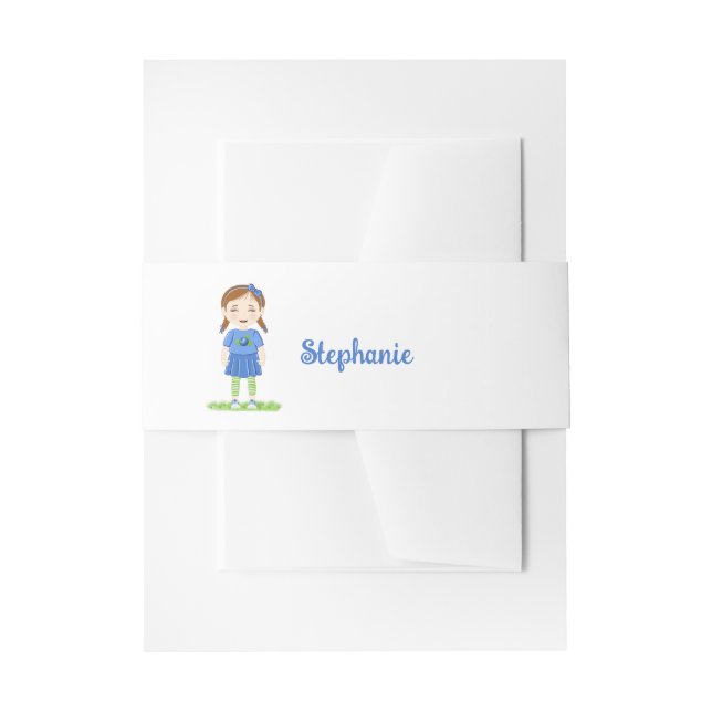 Bandeau De Faire-part Anniversaire du bleuet (Devant example)