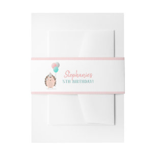 Bandeau De Faire-part Anniversaire du Hérisson mignon