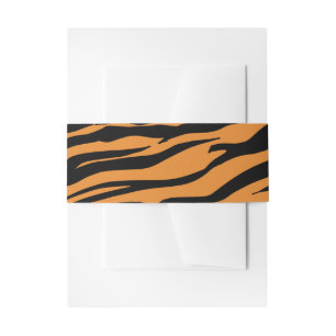 Bandeau De Faire-part Anniversaire Safari Jungle Rayure de Tigre