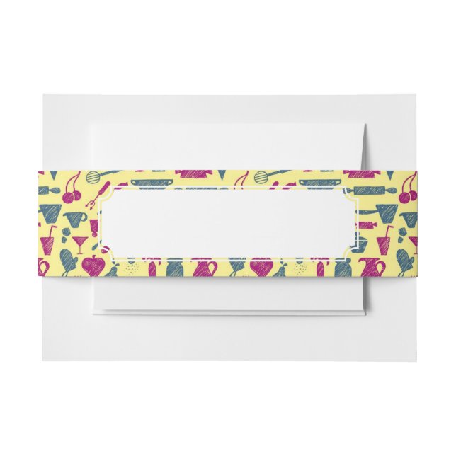 Bandeau De Faire-part Approvisionnements de cuisine (Devant Example)