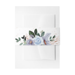 Bandeau De Faire-part Aquarelle Fleurs pourpres