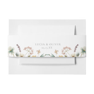 Bandeau De Faire-part Aquarelle Floral Mariage
