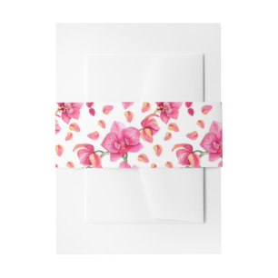 Bandeau De Faire-part Aquarelle Orchidées Design 2