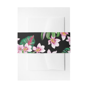 Bandeau De Faire-part Aquarelle Orchidées Design 27 Invitation Interdict