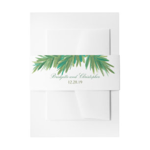 Bandeau De Faire-part Aquarelle Pine Woods MARIAGE