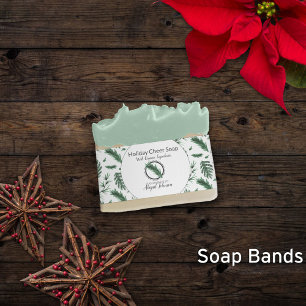 Bandeau De Faire-part Aquarelle Verdure Artisan Soap Band Wrap