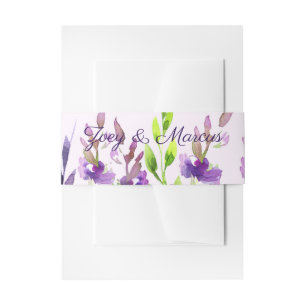 Bandeau De Faire-part Aquarelle violet lavande