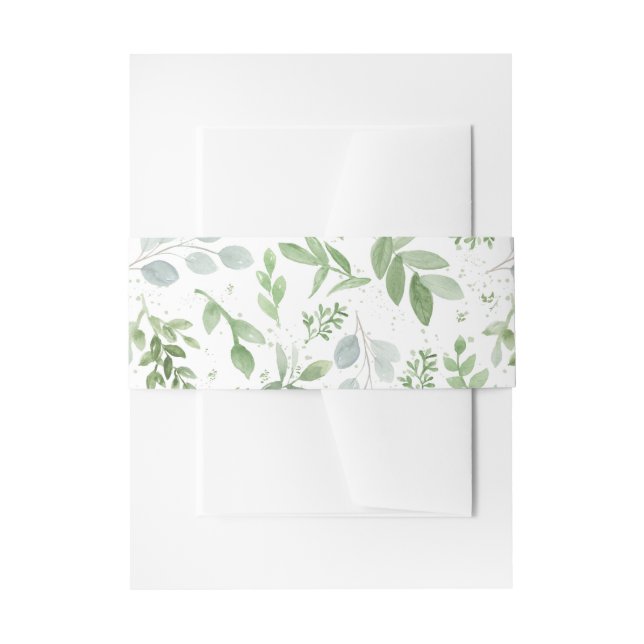 Bandeau De Faire-part Aquarelle Whimsical Mariage Motif (Devant example)