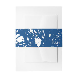 Bandeau De Faire-part Arbre de chêne bleu, Mariage rustique et minimalis