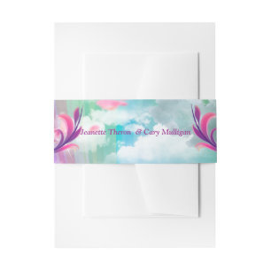 Bandeau De Faire-part Arc en ciel Beurre Baby shower de fée de papillon