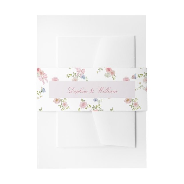 Bandeau De Faire-part Arcs et Fleurs des Champs (Devant example)