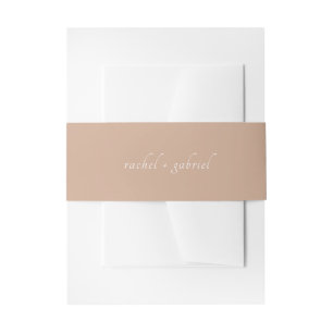 Bandeau De Faire-part Argile Écriture Chic Simple Mariage