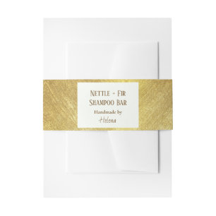 Bandeau De Faire-part Armoire de bande de savon Shampooing Artisanal