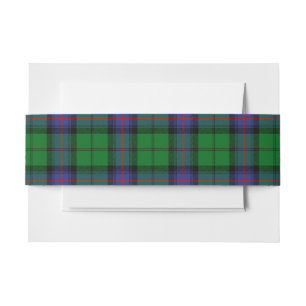 Bandeau De Faire-part Armstrong Scottish Tartan Belly Band