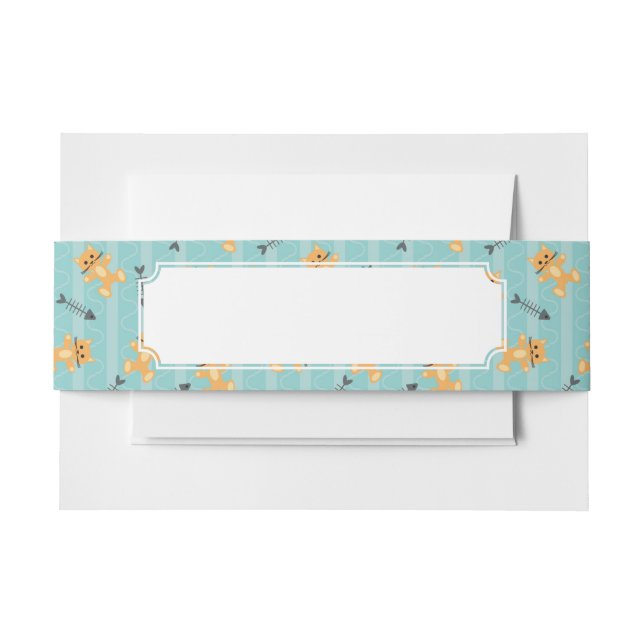 Bandeau De Faire-part arrière - plan avec des chats (Devant Example)