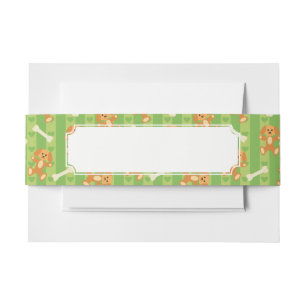 Bandeau De Faire-part arrière - plan avec des chiens et des os