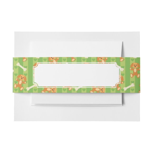 Bandeau De Faire-part arrière - plan avec des chiens et des os (Devant Example)