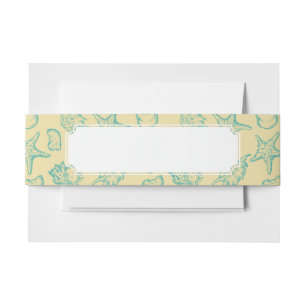 Bandeau De Faire-part Arrière - plan avec des coquilles. Tiré par la