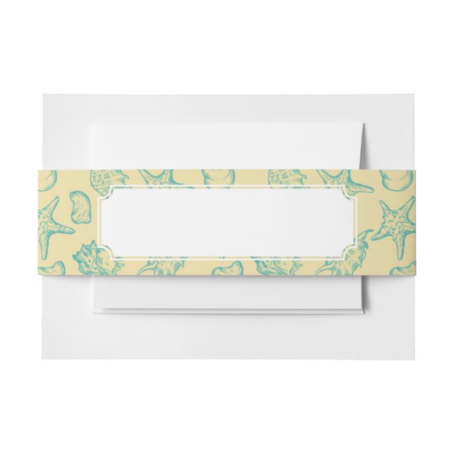 Bandeau De Faire-part Arrière - plan avec des coquilles. Tiré par la (Devant Example)