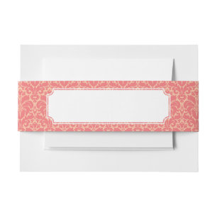 Bandeau De Faire-part Arrière - plan baroque de damassé de style
