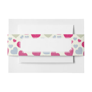Bandeau De Faire-part Arrière - plan de coeurs