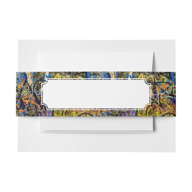 Bandeau De Faire-part Arrière - plan de graffiti (Devant Example)