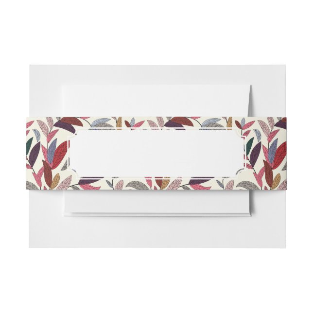 Bandeau De Faire-part Arrière - plan floral (Devant Example)