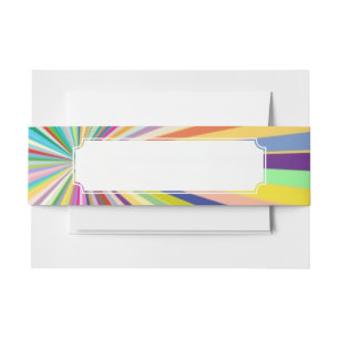 Bandeau De Faire-part Arrière - plan rayé frais