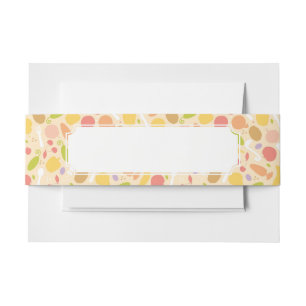 Bandeau De Faire-part Arrière - plan végétarien de motif de cuisine