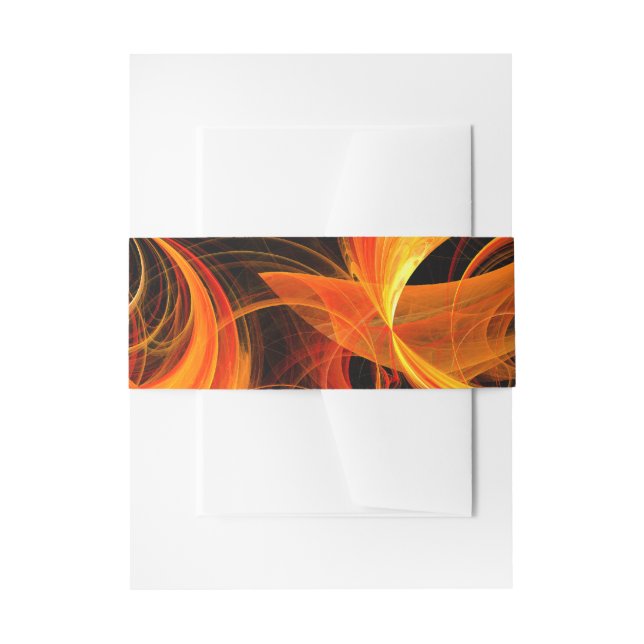 Bandeau De Faire-part Art Abstrait Fireball (Devant example)