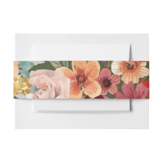 Bandeau De Faire-part Art Nouveau Floral Botanique