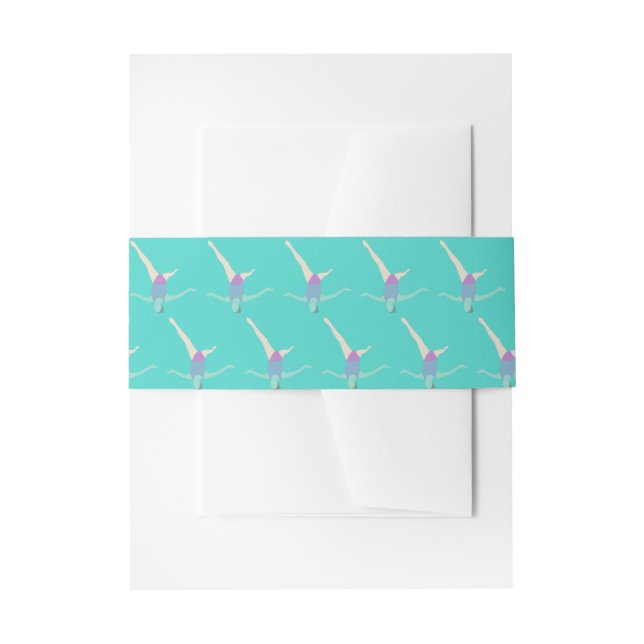 Bandeau De Faire-part Artistic Swimming (Devant example)