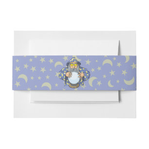 Bandeau De Faire-part Assistant avec Ball Old Assistant avec cape bleue