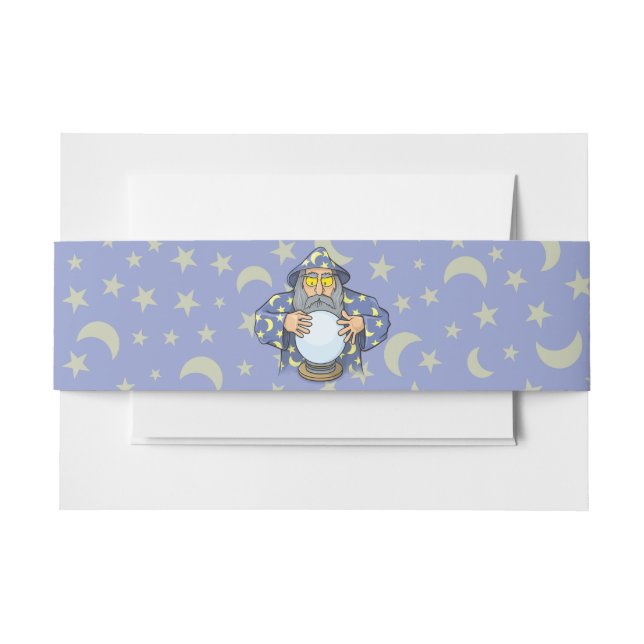 Bandeau De Faire-part Assistant avec Ball Old Assistant avec cape bleue (Devant Example)