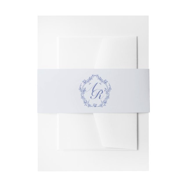 Bandeau De Faire-part AURELIA Chinoiserie Something Blue Baby Shower (Devant example)