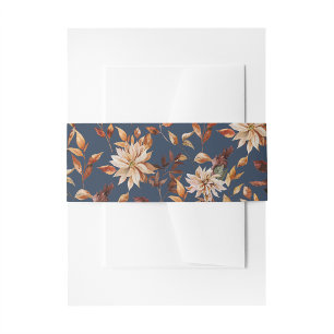 Bandeau De Faire-part Automne Bleu Marine