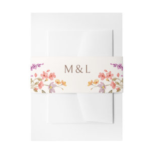 Bandeau De Faire-part Automne Fleur sauvage Mariage