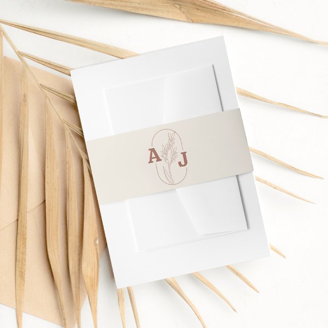 Bandeau De Faire-part Automne Terracotta et Crème (Créateur téléchargé)