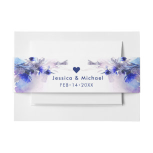 Bandeau De Faire-part 💍Avec noms et date Cornflower Reverie