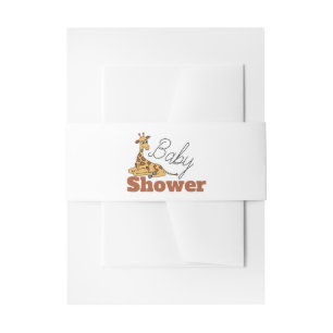 Bandeau De Faire-part Baby Giraffe, Baby shower