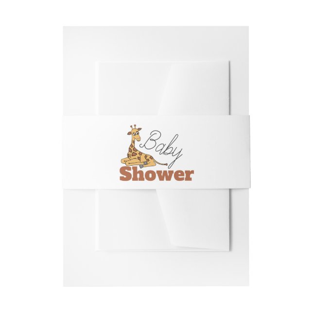 Bandeau De Faire-part Baby Giraffe, Baby shower (Devant example)