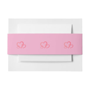 Bandeau De Faire-part Baby shower Coeurs bloqués par Maman et Twin
