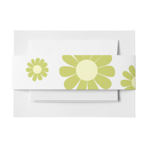 Bandeau De Faire-part Baby shower marguerrier
