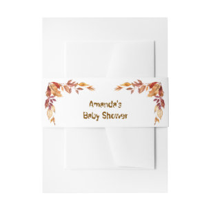 Bandeau De Faire-part Baby shower rustique boho Automne