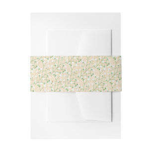 Bandeau De Faire-part Baby's Breath Aquarelle Bohème Chic Baptême Mariag